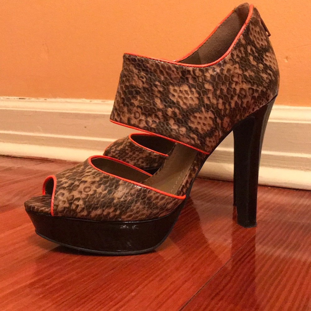 Bcbgeneration Snakeskin Platform Pumps - image 2